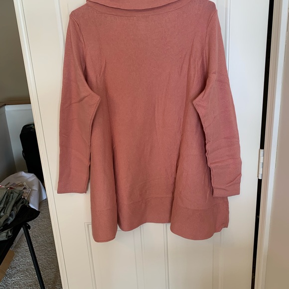 Denim&Co tunic, rose color, sz 2X NWOT - Picture 5 of 5